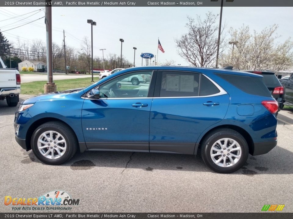 2019 Chevrolet Equinox LT AWD Pacific Blue Metallic / Medium Ash Gray Photo #5