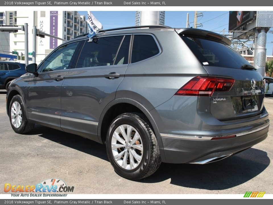 2018 Volkswagen Tiguan SE Platinum Gray Metallic / Titan Black Photo #7