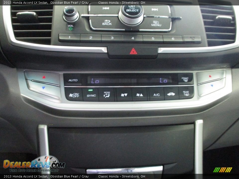 2013 Honda Accord LX Sedan Obsidian Blue Pearl / Gray Photo #33