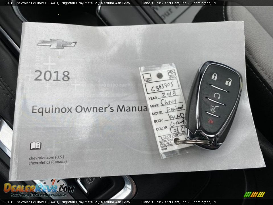2018 Chevrolet Equinox LT AWD Nightfall Gray Metallic / Medium Ash Gray Photo #33