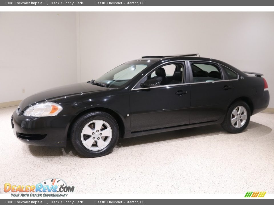 2008 Chevrolet Impala LT Black / Ebony Black Photo #3