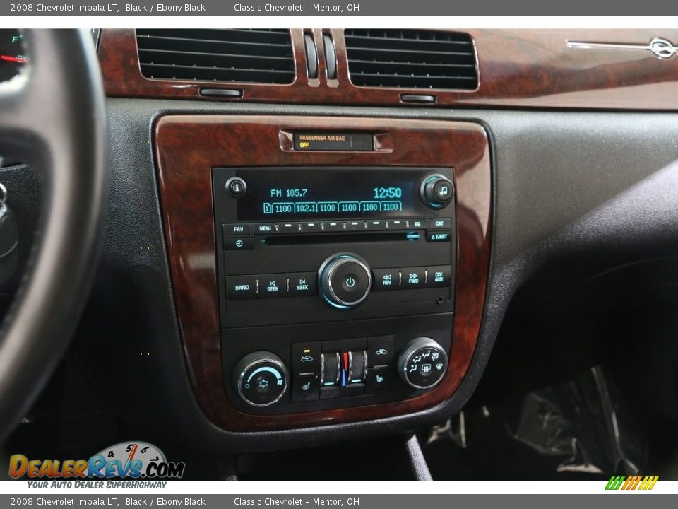 2008 Chevrolet Impala LT Black / Ebony Black Photo #9