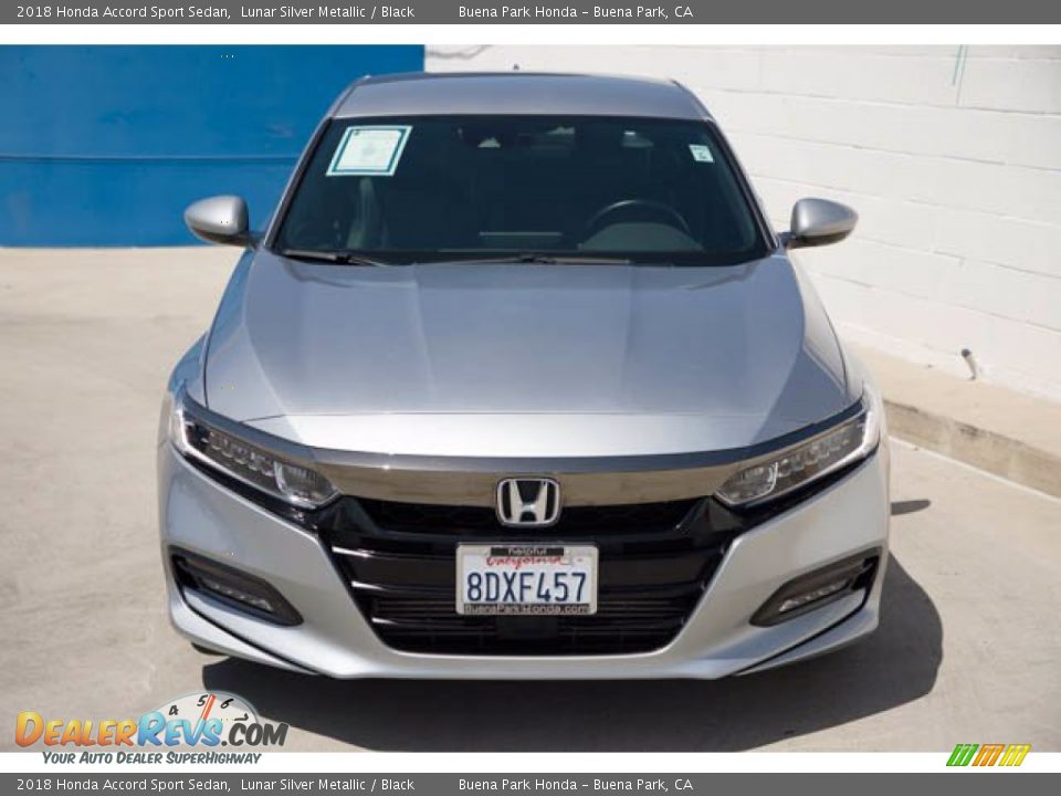 2018 Honda Accord Sport Sedan Lunar Silver Metallic / Black Photo #7