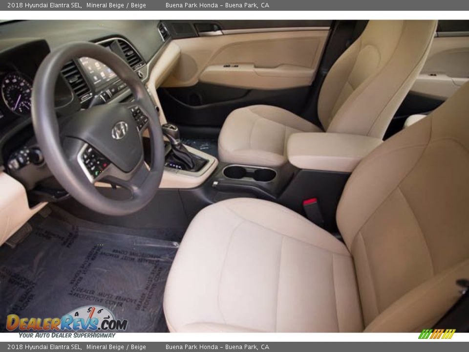 2018 Hyundai Elantra SEL Mineral Beige / Beige Photo #3