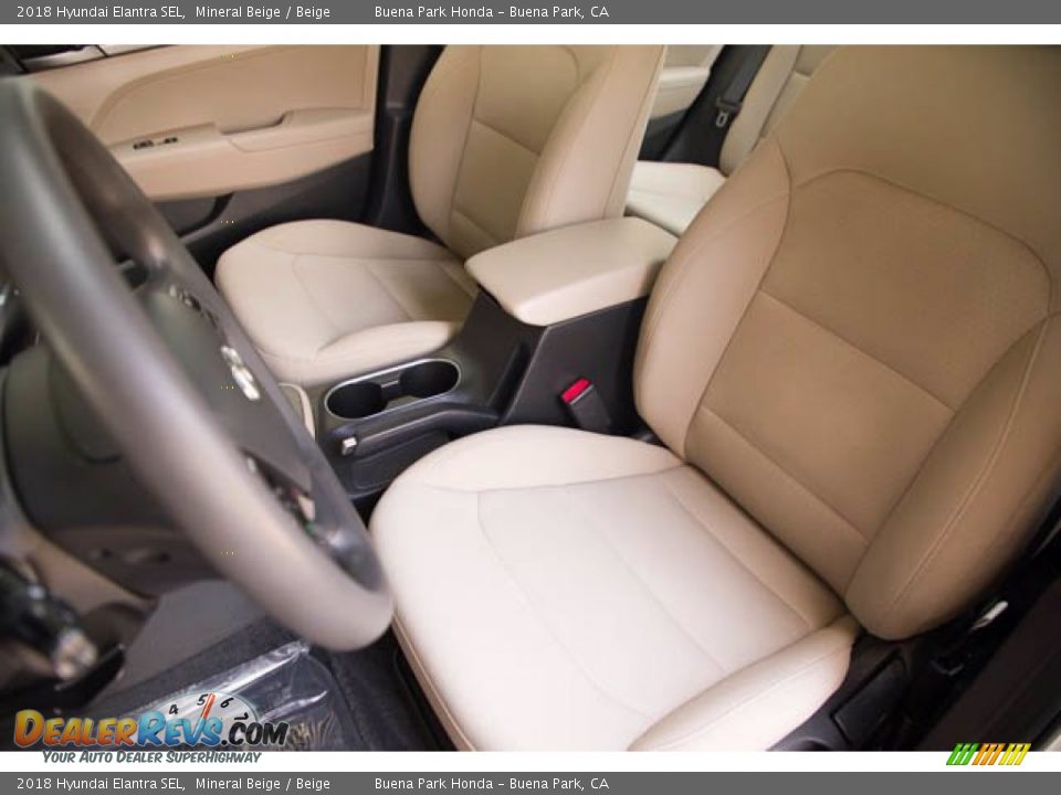 2018 Hyundai Elantra SEL Mineral Beige / Beige Photo #19