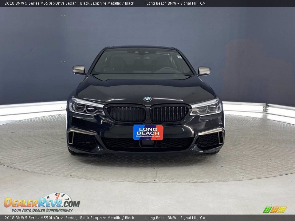 2018 BMW 5 Series M550i xDrive Sedan Black Sapphire Metallic / Black Photo #2