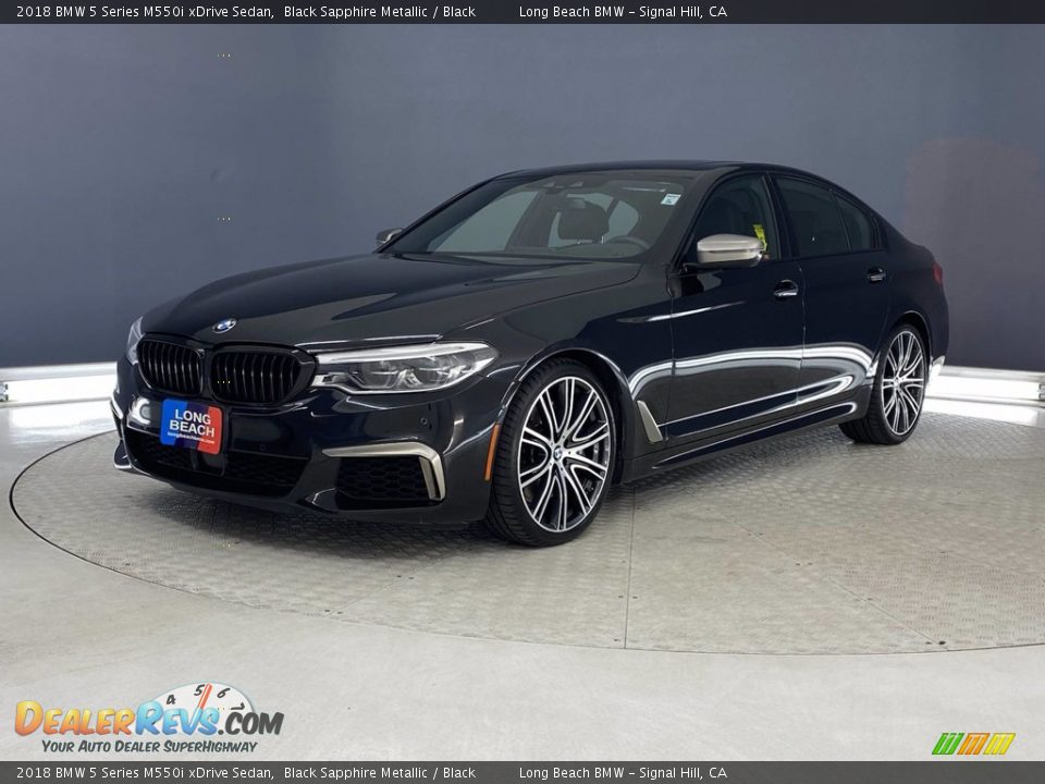 2018 BMW 5 Series M550i xDrive Sedan Black Sapphire Metallic / Black Photo #3