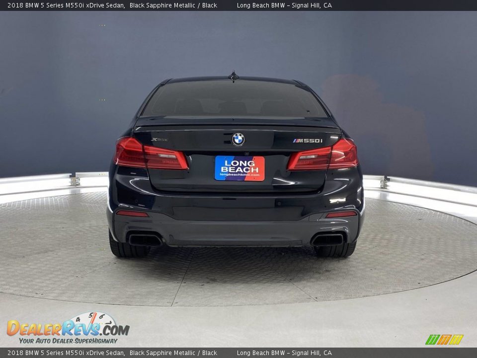 2018 BMW 5 Series M550i xDrive Sedan Black Sapphire Metallic / Black Photo #4