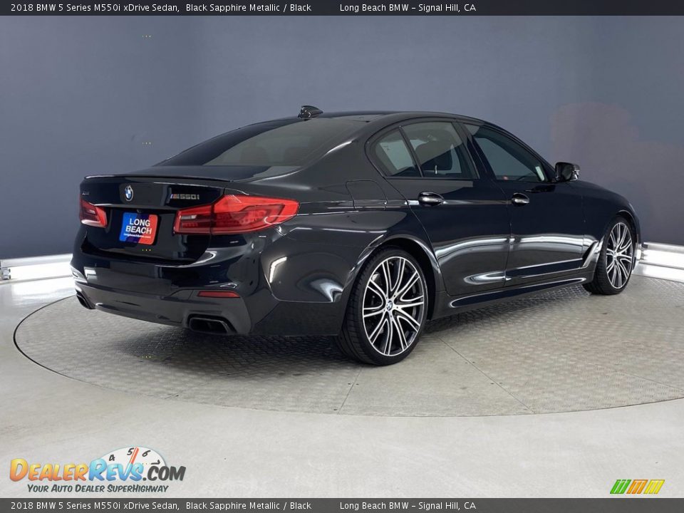 2018 BMW 5 Series M550i xDrive Sedan Black Sapphire Metallic / Black Photo #5