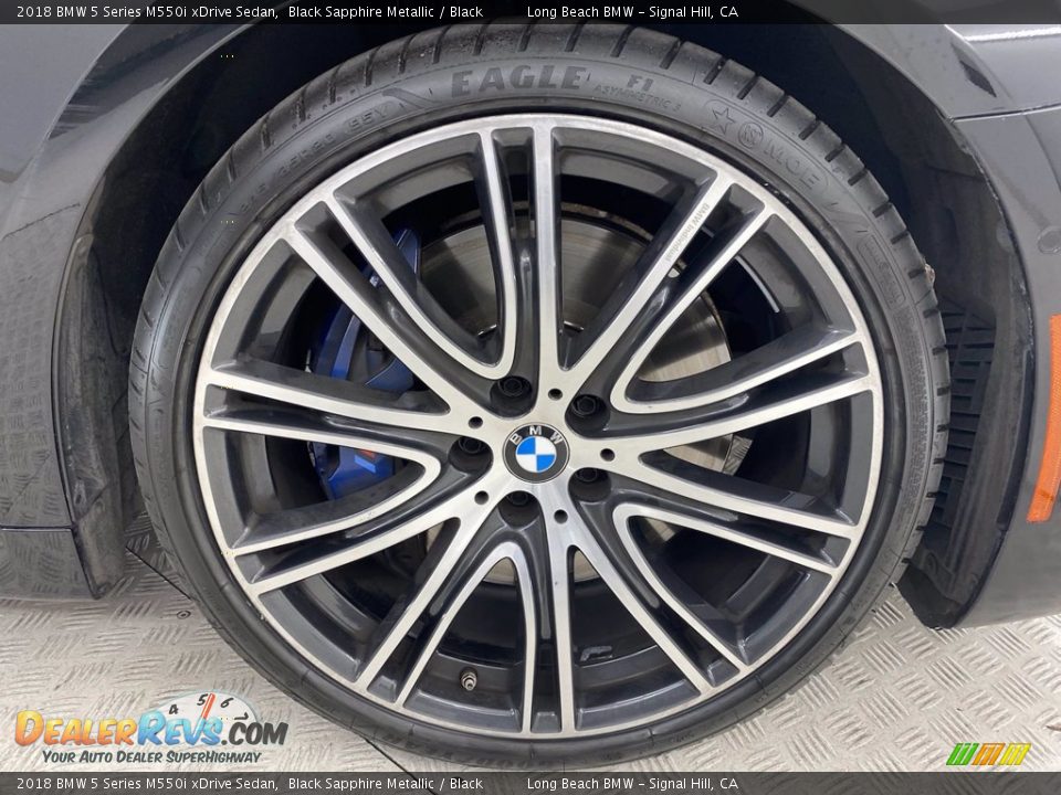 2018 BMW 5 Series M550i xDrive Sedan Black Sapphire Metallic / Black Photo #6