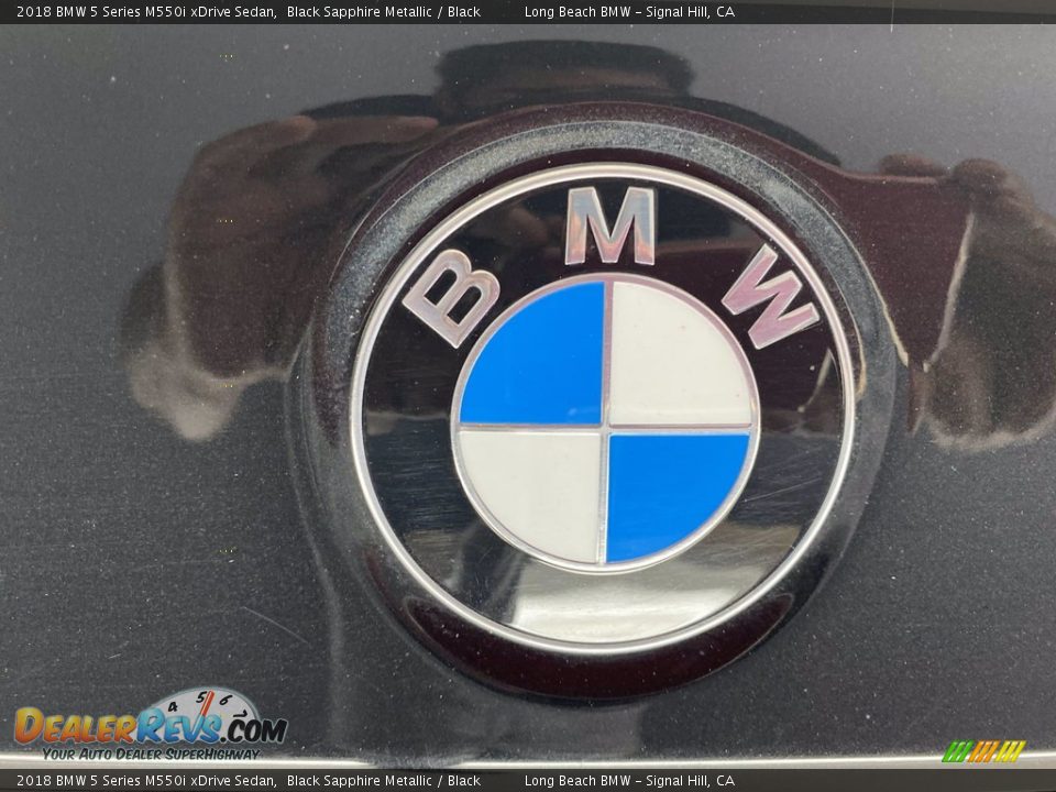 2018 BMW 5 Series M550i xDrive Sedan Black Sapphire Metallic / Black Photo #10