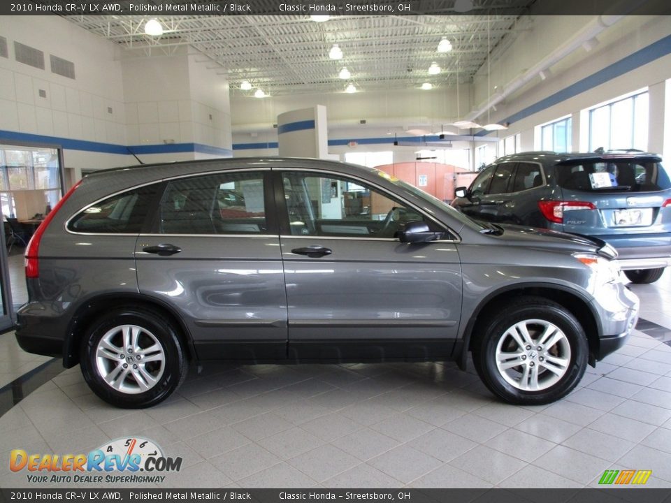 2010 Honda CR-V LX AWD Polished Metal Metallic / Black Photo #4