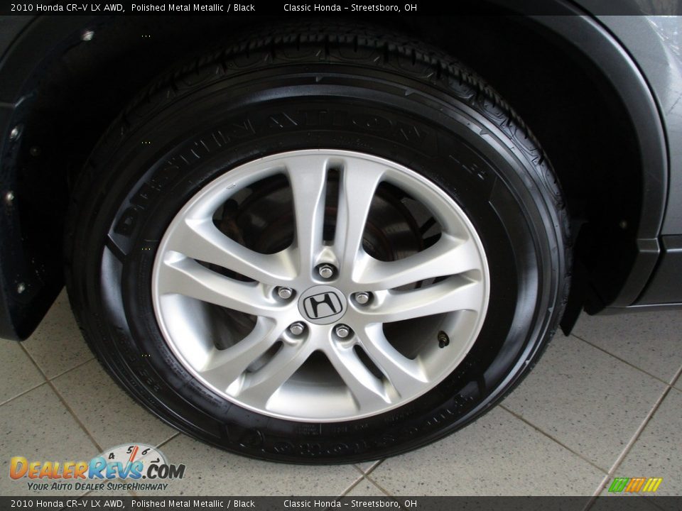 2010 Honda CR-V LX AWD Polished Metal Metallic / Black Photo #6