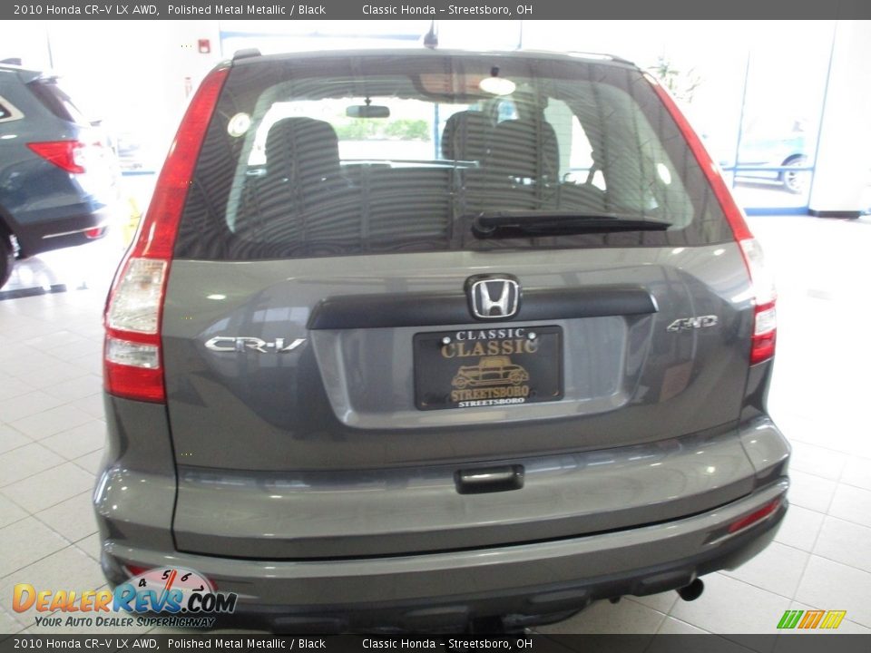 2010 Honda CR-V LX AWD Polished Metal Metallic / Black Photo #8