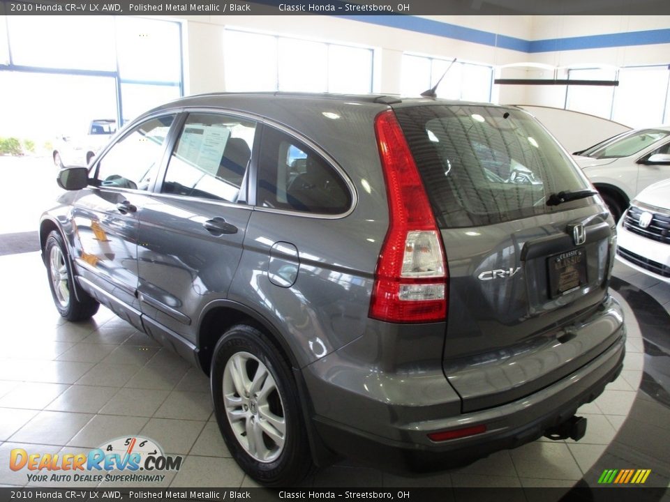 2010 Honda CR-V LX AWD Polished Metal Metallic / Black Photo #9