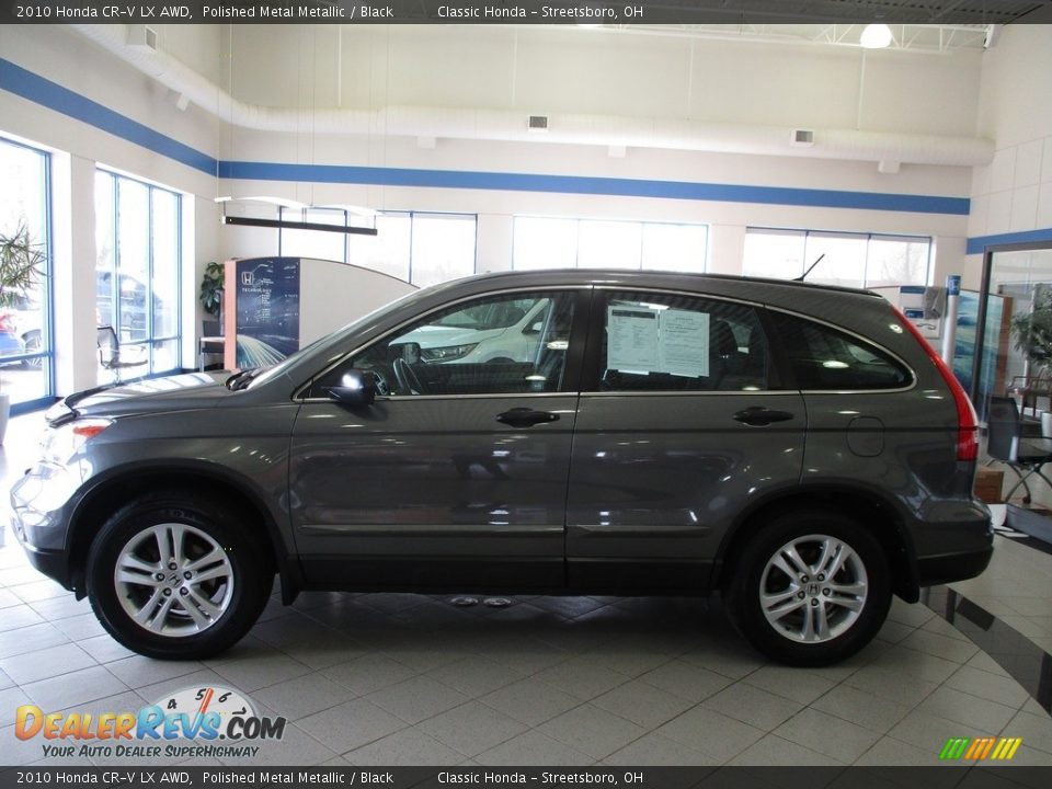 2010 Honda CR-V LX AWD Polished Metal Metallic / Black Photo #10