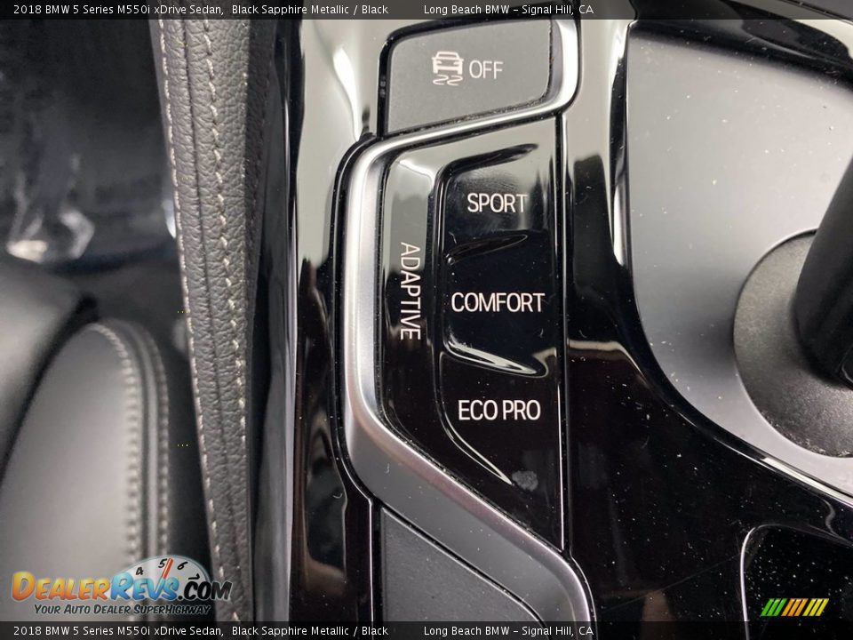 2018 BMW 5 Series M550i xDrive Sedan Black Sapphire Metallic / Black Photo #28