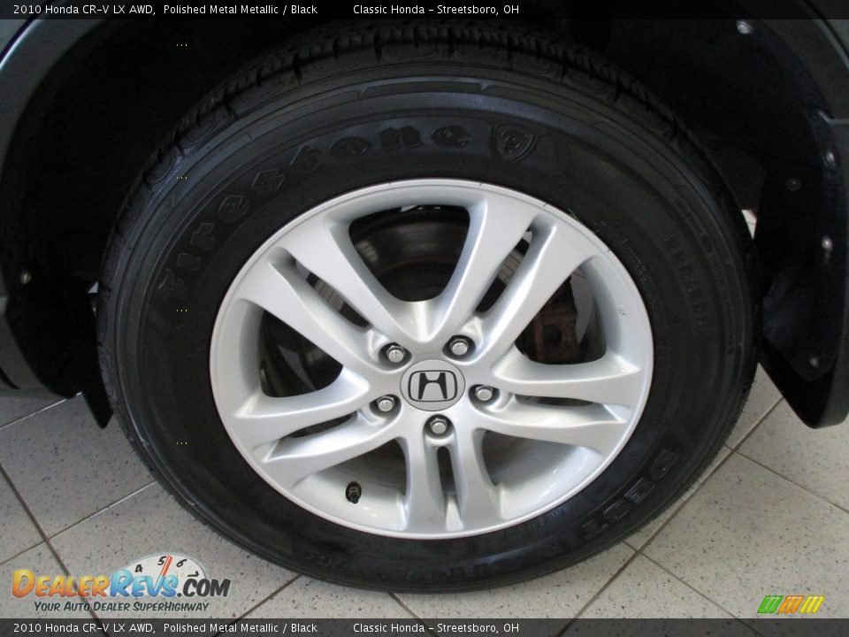 2010 Honda CR-V LX AWD Polished Metal Metallic / Black Photo #11
