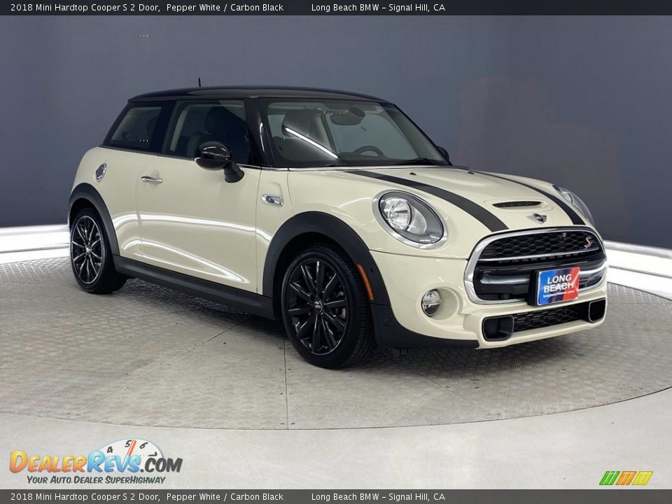 2018 Mini Hardtop Cooper S 2 Door Pepper White / Carbon Black Photo #1