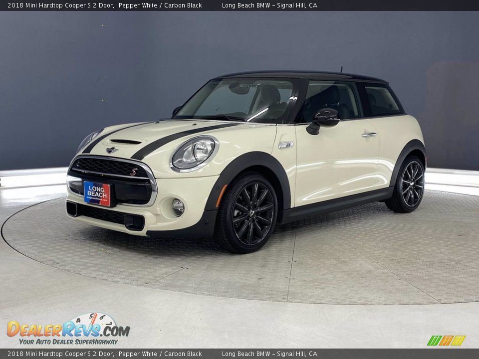 2018 Mini Hardtop Cooper S 2 Door Pepper White / Carbon Black Photo #3