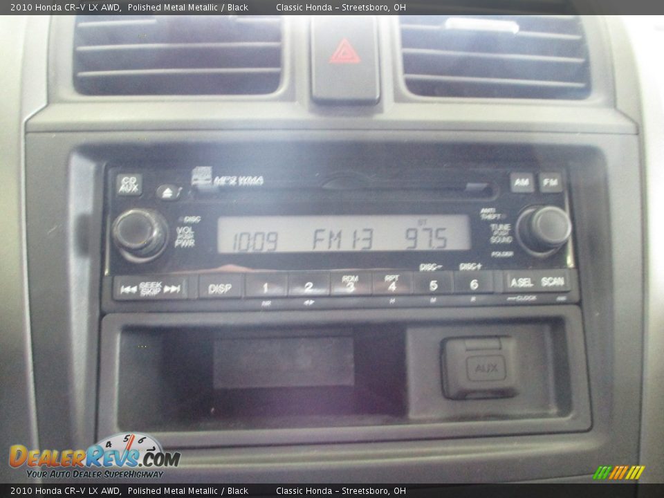2010 Honda CR-V LX AWD Polished Metal Metallic / Black Photo #33