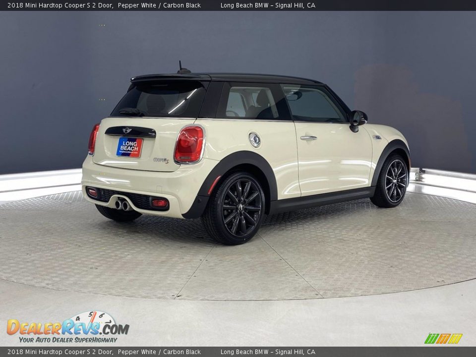 2018 Mini Hardtop Cooper S 2 Door Pepper White / Carbon Black Photo #5