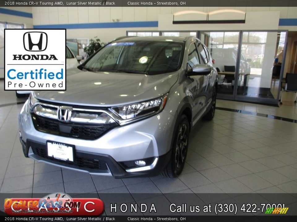2018 Honda CR-V Touring AWD Lunar Silver Metallic / Black Photo #1