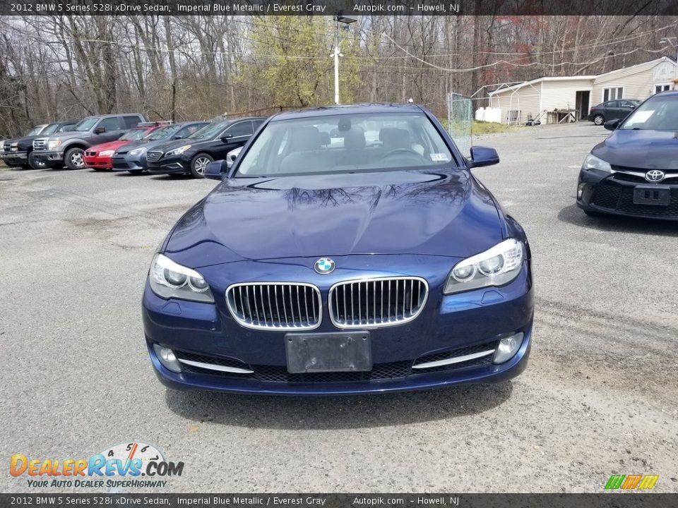 2012 BMW 5 Series 528i xDrive Sedan Imperial Blue Metallic / Everest Gray Photo #10