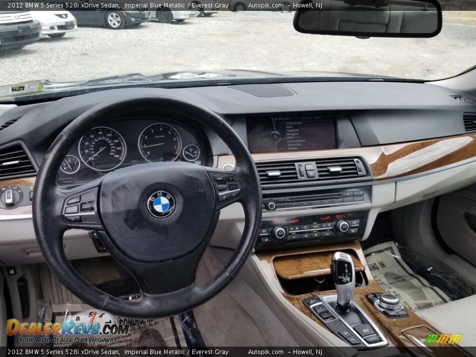 2012 BMW 5 Series 528i xDrive Sedan Imperial Blue Metallic / Everest Gray Photo #12
