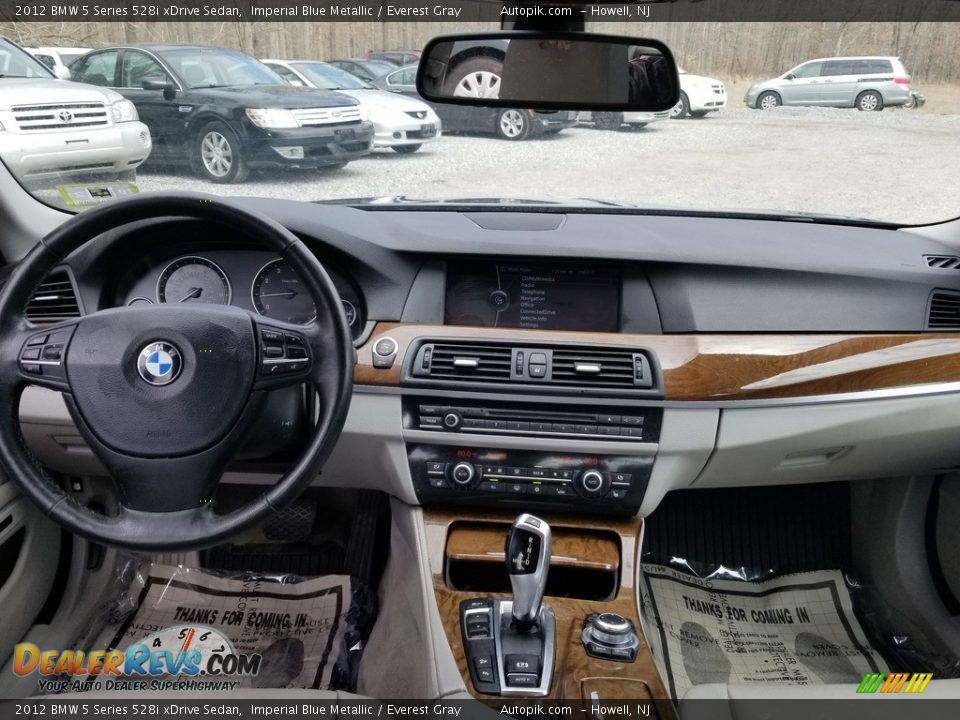 2012 BMW 5 Series 528i xDrive Sedan Imperial Blue Metallic / Everest Gray Photo #13