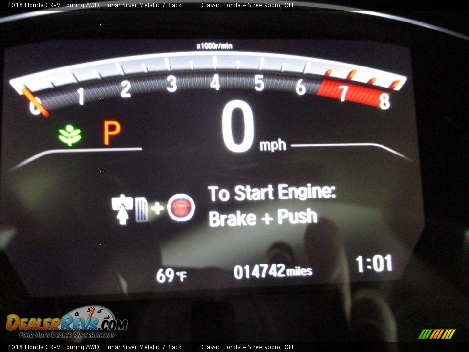 2018 Honda CR-V Touring AWD Lunar Silver Metallic / Black Photo #24