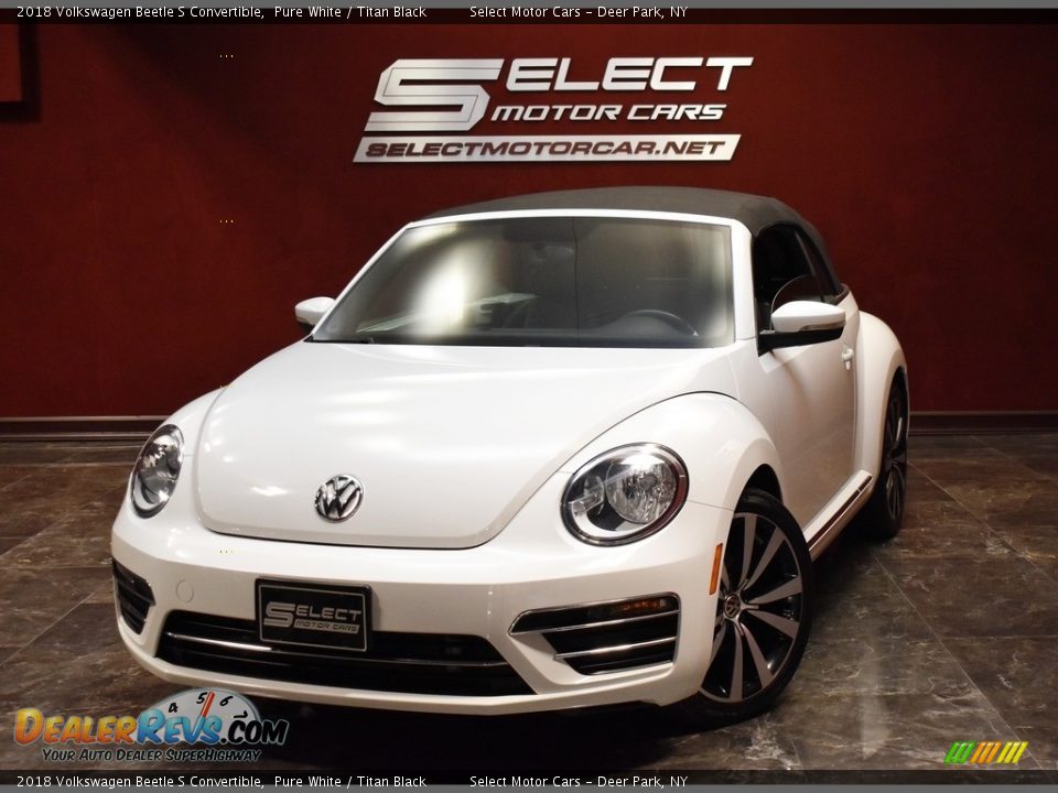 2018 Volkswagen Beetle S Convertible Pure White / Titan Black Photo #1