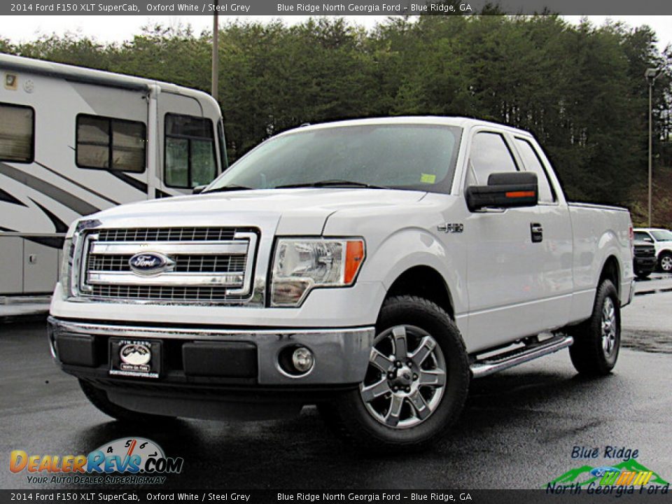 2014 Ford F150 XLT SuperCab Oxford White / Steel Grey Photo #1