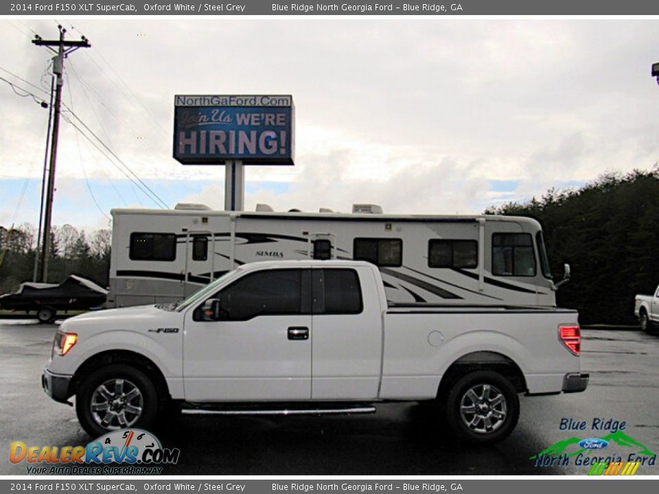 2014 Ford F150 XLT SuperCab Oxford White / Steel Grey Photo #2