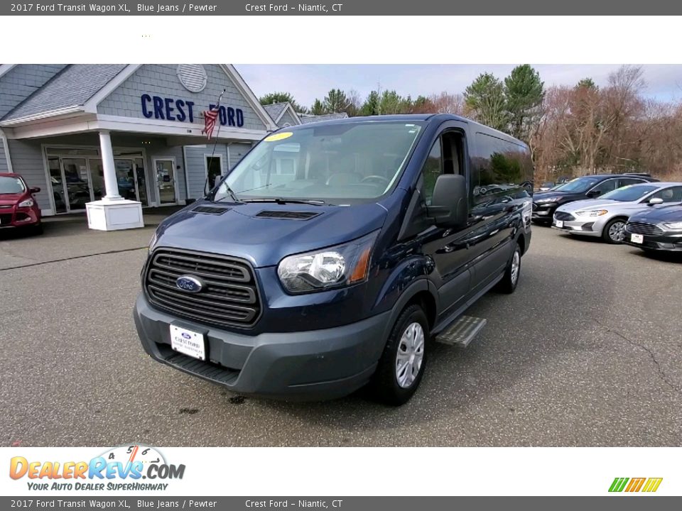 2017 Ford Transit Wagon XL Blue Jeans / Pewter Photo #3