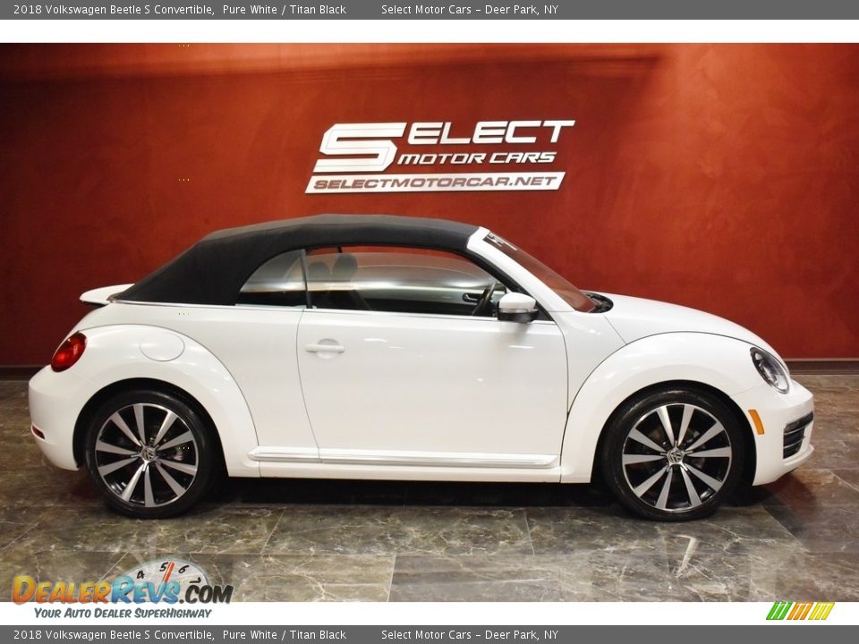 2018 Volkswagen Beetle S Convertible Pure White / Titan Black Photo #4