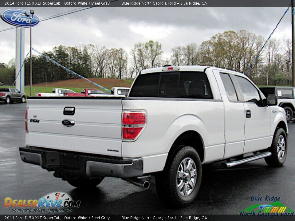 2014 Ford F150 XLT SuperCab Oxford White / Steel Grey Photo #5