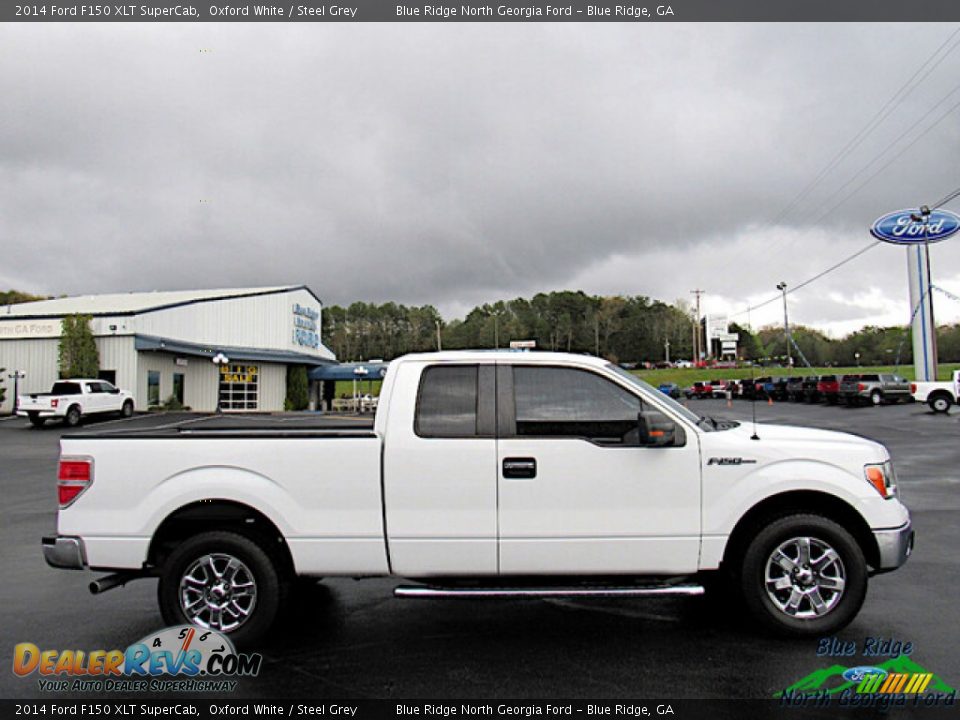 2014 Ford F150 XLT SuperCab Oxford White / Steel Grey Photo #6