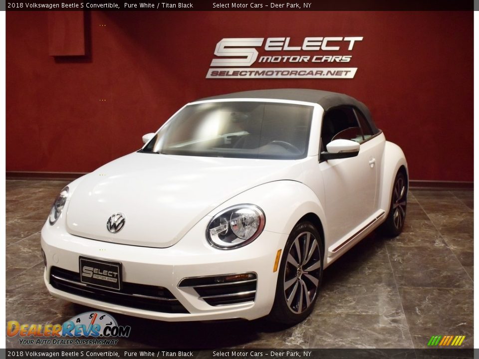 2018 Volkswagen Beetle S Convertible Pure White / Titan Black Photo #7