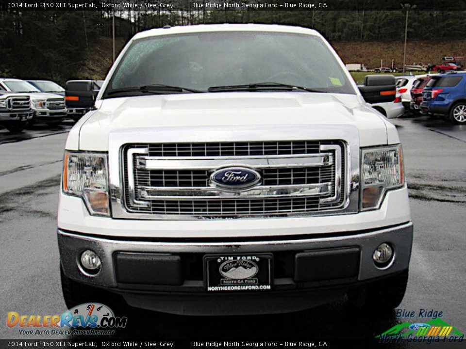 2014 Ford F150 XLT SuperCab Oxford White / Steel Grey Photo #8