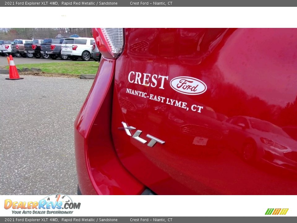 2021 Ford Explorer XLT 4WD Rapid Red Metallic / Sandstone Photo #9