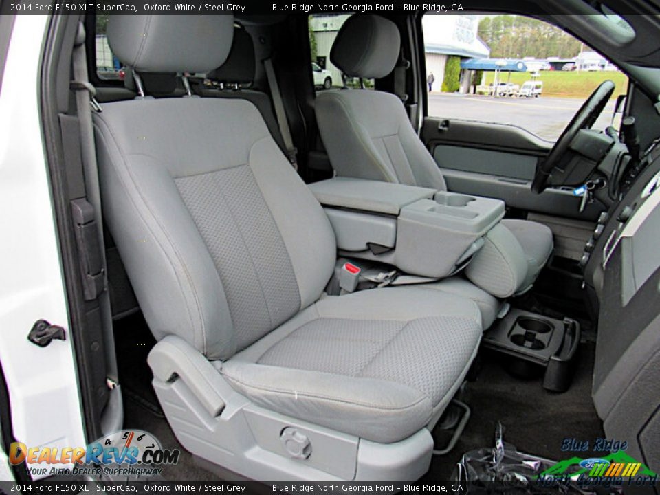 2014 Ford F150 XLT SuperCab Oxford White / Steel Grey Photo #10