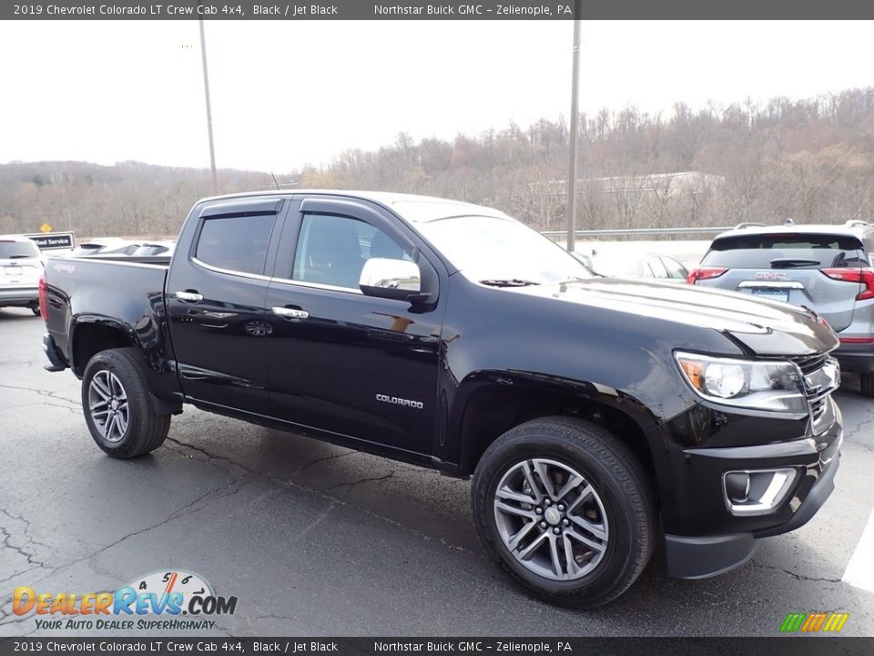 2019 Chevrolet Colorado LT Crew Cab 4x4 Black / Jet Black Photo #4