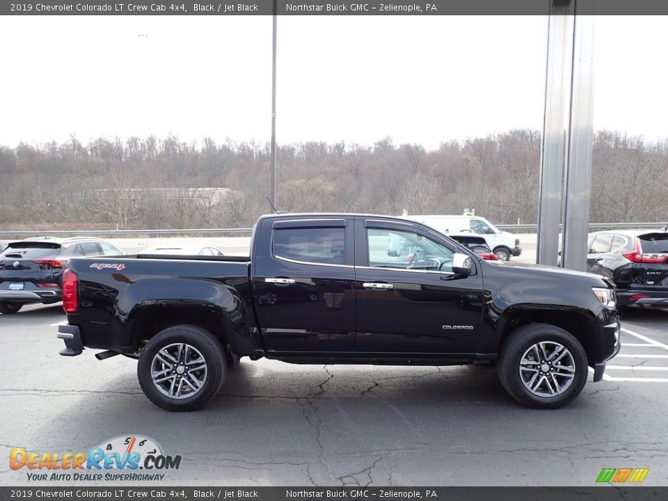 2019 Chevrolet Colorado LT Crew Cab 4x4 Black / Jet Black Photo #5