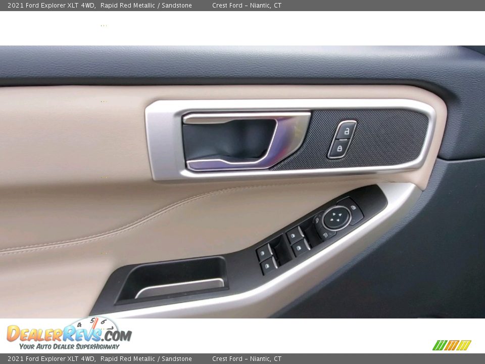 2021 Ford Explorer XLT 4WD Rapid Red Metallic / Sandstone Photo #12