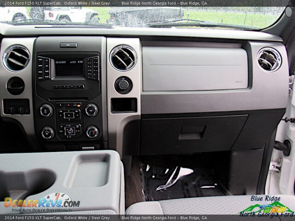 2014 Ford F150 XLT SuperCab Oxford White / Steel Grey Photo #14