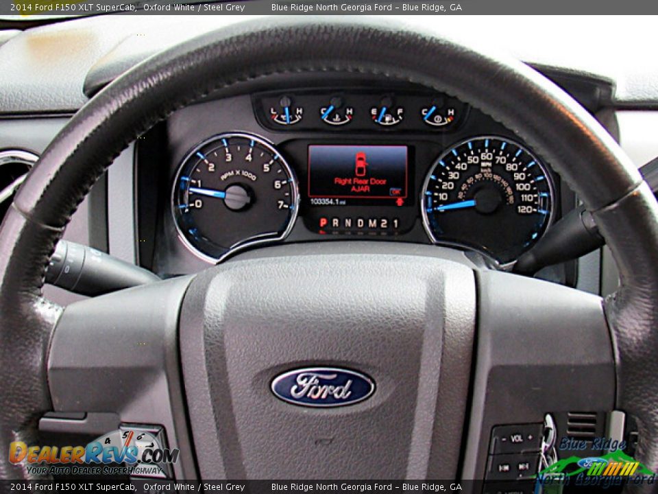 2014 Ford F150 XLT SuperCab Oxford White / Steel Grey Photo #16