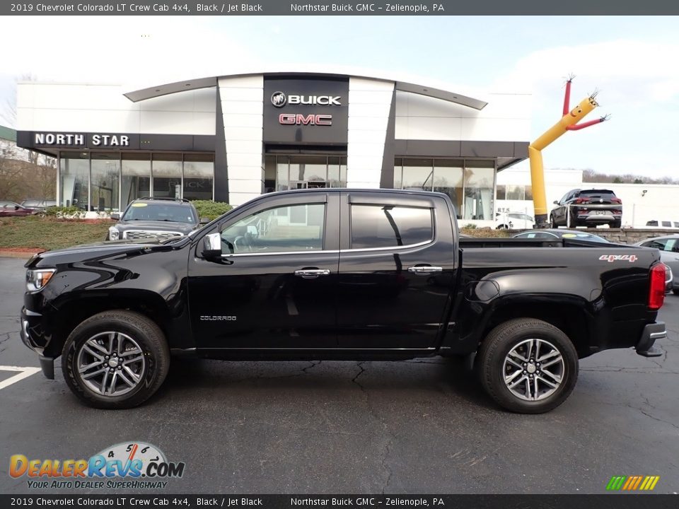 2019 Chevrolet Colorado LT Crew Cab 4x4 Black / Jet Black Photo #12