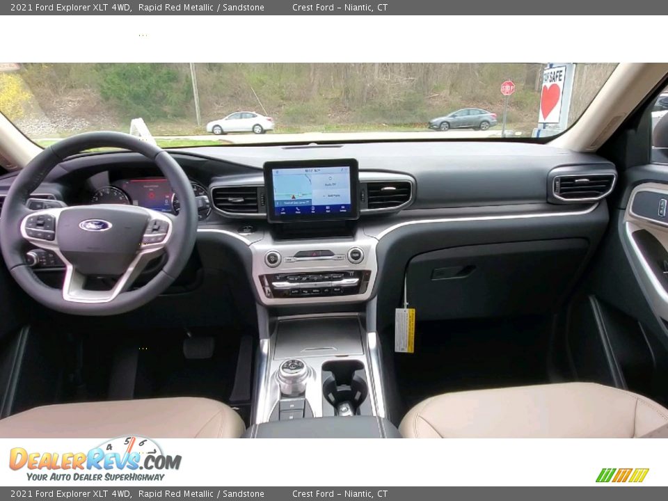 2021 Ford Explorer XLT 4WD Rapid Red Metallic / Sandstone Photo #19