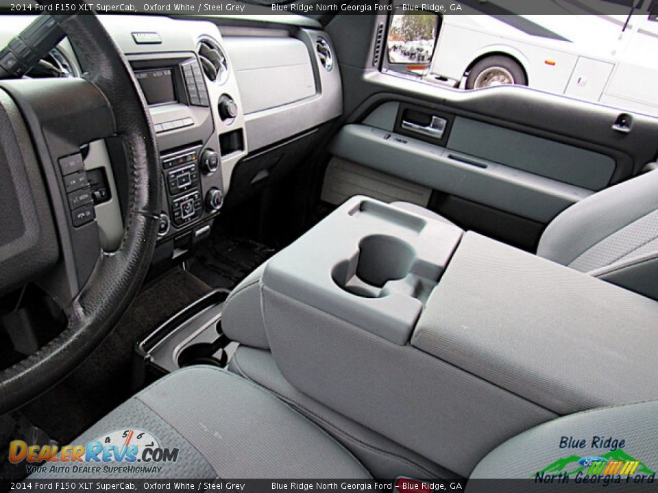 2014 Ford F150 XLT SuperCab Oxford White / Steel Grey Photo #20